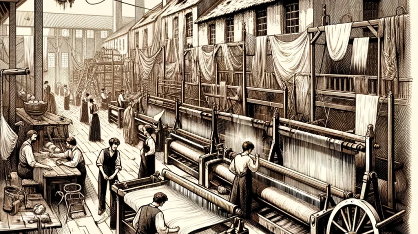 Illustration du travail des Canuts